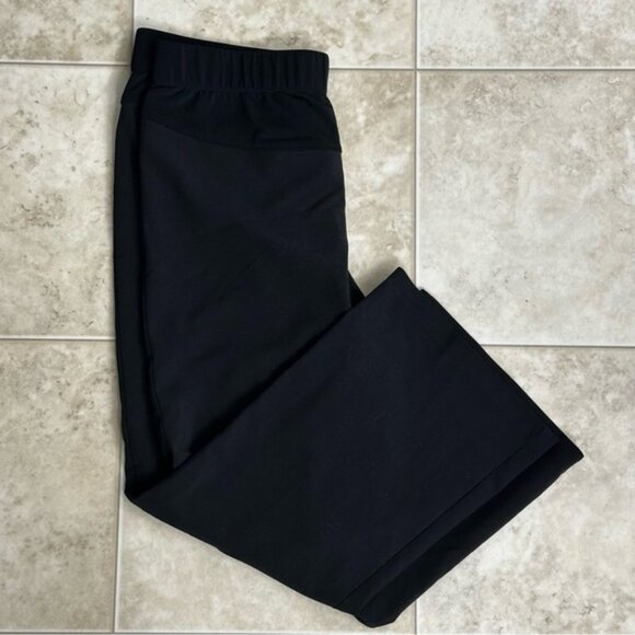 Duo Maternity Black Stretch Career Work Pants Large | Over Belly Comfort - Picture 1 of 7